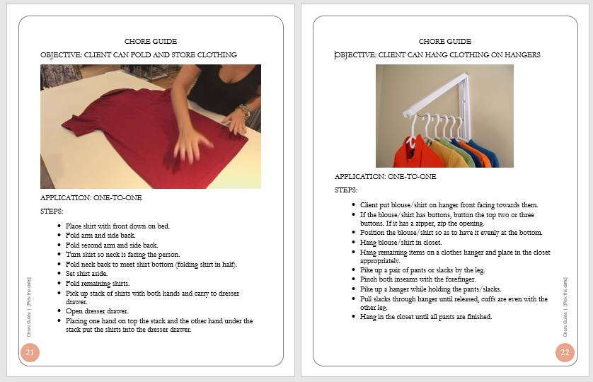 Group Home Chore Guide for Youth or Adults (Download)